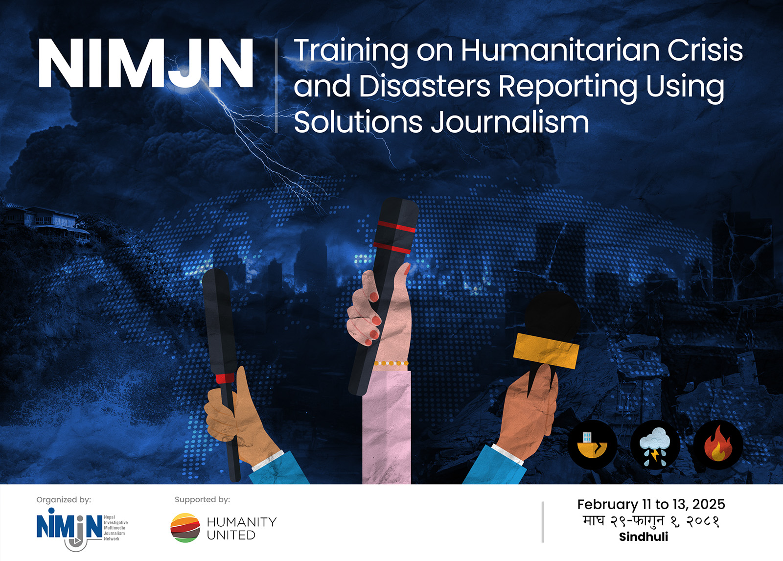 NIMJN Training on Humanitarian Crises and Disasters Reporting Using Solutions Journalism in Sindhuli